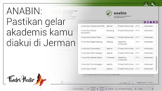 ANABIN: Pastikan gelar akademis kamu diakui di Jerman