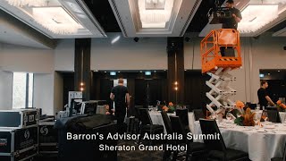Event AV & Staging Case Study: Barron's Advisor Australia Summit At Sheraton Grand Sydney