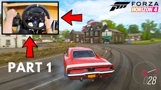 Forza Horizon 4 First Time Drifting using Logitech G G920 Steering Wheel (Part One) Gameplay