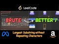 Step by Step LeetCode 3 - Longest Substring Without Repeating Characters | Sliding Window