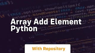 array add element python