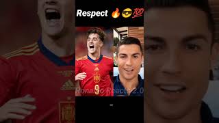 Cristinao Ronaldo Reacts 🥵 #shorts #tiktok #respect #viralshorts