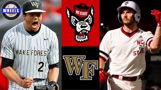 #8 Wake Forest vs #17 NC State Highlights (Crazy Game!) | 2024 College Baseball