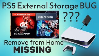 Remove from Home MISSING - PS5 External Storage BUG - No Download Button for PS4 Games