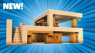 Minecraft Modern house Tutorial🏡 | Step- by- Step Guide