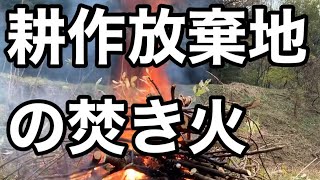 木を切って燃やす。中山間地域の耕作放棄地を田んぼとして再生していく。