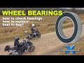 How to check, replace and maintain motorbike wheel bearings︱Cross Training Adventure