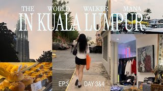 【 マレーシア🇲🇾】クアラルンプール旅行VLOG Ep.3 Day 3\u00264 | カフェ, スーパー, モール, ショッピング, グルメ, バティックワークショップ, ナイトマーケット, ツインタワー