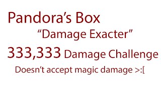 Pandora's Box "Damage Exacter" Challenge Broken - Hypixel SkyBlock