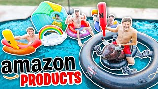 Trying WEIRDEST Pool Products on AMAZON