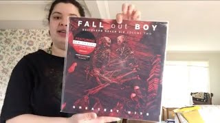FALL OUT BOY BELIEVERS NEVER DIE VOLUME 2 GREATEST HITS VINYL UNBOXING