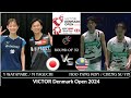 HOO P R/CHENG S Y (MAS) vs Y WATANABE/M TAGUCHI (JPN)[XD]R 32 | VICTOR Denmark Open 2024 Badminton