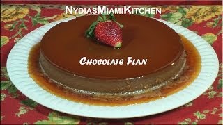 Chocolate Flan -bilingual recipe