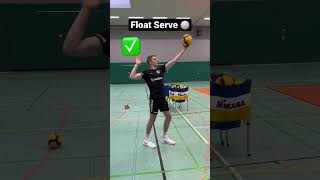 Volleyball Float Serve 🏐✅ #volleyball