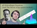2D Schrodinger Equation Numerical Solution in PYTHON