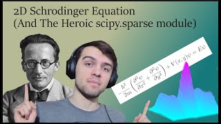 2D Schrodinger Equation Numerical Solution in PYTHON