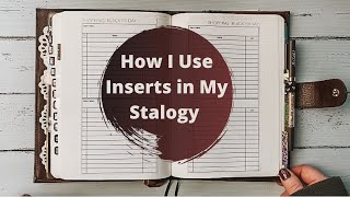 How I Use Inserts in My Stalogy