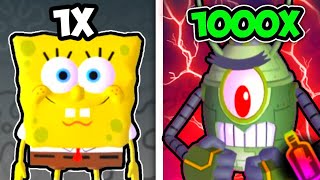 1x LUCK VS 1,000x LUCK In Spongebob TD (the results are crazy…)