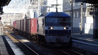 山陽本線の貨物列車！EF210-304牽引 倉敷駅