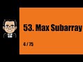 Leetcode Solution | 53. Maximum Subarray | Javascript | 4/75