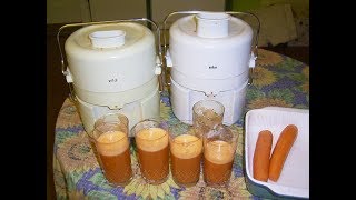 Juicers- Braun MP 50, We make carrot juice