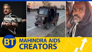 Why Anand Mahindra gave a Balero in exchange for jeep made of junk?