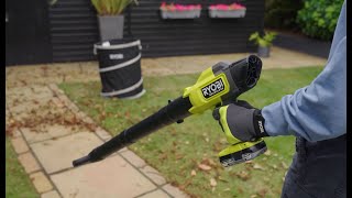 Make Garden Clearing a Breeze with RYOBI's Lightest \u0026 Most Compact Leaf Blower