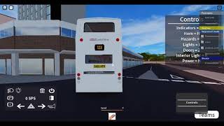 Roblox Leeshire Bus simulator- National Express ALX400 on 12x to Leeshire Bus Station