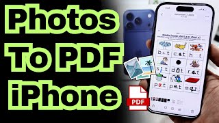 How To Convert Image To PDF on iPhone | Export or Save photos to PDF on iPhone - 2026