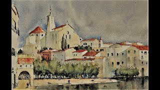 Spain Watercolor Painting in Cadaques - with Chris Petri