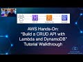 AWS Hands-On: Build a CRUD API with Lambda and DynamoDB