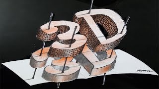 Amazing 3D Letters Art (Part 2) | (Nixon Arts)