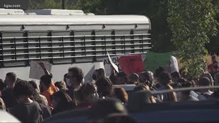 Protest Over Immigration Arrests In Bend