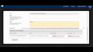 Library Course Reserves in Connect: Adding Basic Items