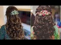 Curls & Layers For South Indian Bridal Engagement/ Reception Hair Style By Avanthi Creations