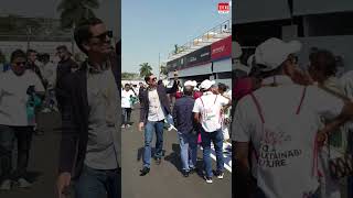 POV: Walking through the pit lane at Hyderabad E-Prix #FormulaE #shorts