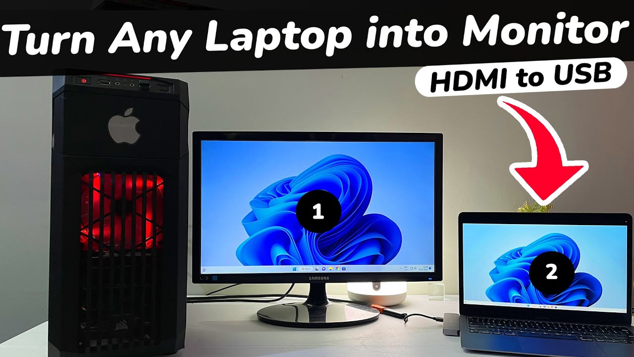 How To USE Laptop As Monitor || Turn ANY Laptop Into Secondary Monitor ...