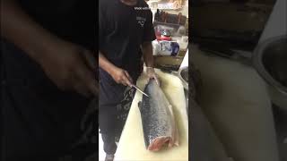 Khmer how to cut salmon