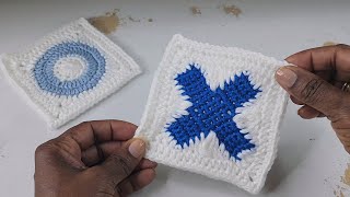 How to Crochet Kiss (X) Granny Square | Crochet Tutorial