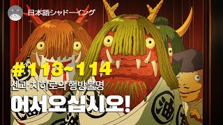 [일본어 회화] #113~114 센과 치히로의 행방불명 /매일 5분만 해도 귀가 뚫리는 어학 공부법/이보다 쉬운 어학 공부법은 없다/일본어 쉐도잉/센과 치히로의 행방불명/일어 회화