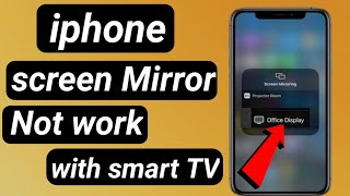 How to fix Screen Mirroring Not working iphone To Smart TV //