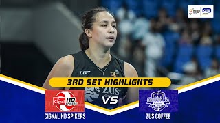 CIGNAL vs ZUS COFFEE | SET 3 GAME HIGHLIGHTS | 2024-25 PVL ALL-FILIPINO CONFERENCE | FEB 13, 2025