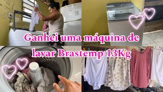 GANHEI UMA MÁQUINA DE LAVAR BRASTEMP 13KG 💕🏡🥰 #maquinadelavar #brastemp #presente #resenha