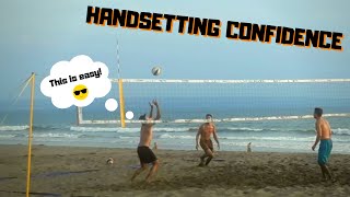 Beach Volleyball Handsetting Confidence Drill