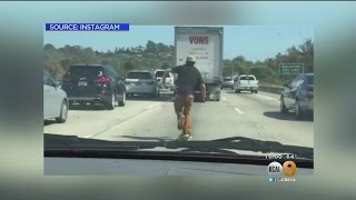 Freeway Skakeboard Stunt Is Dangerous -- So Why Is It Catching On?