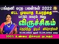 Panguni Matha Rasi Palan 2022 Viruchigam