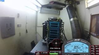 400 hp F1 2.5 L Mercury Dyno Run 9500 rpm