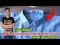 cara menjahit mengecilkan kerah leher baju kemeja koko tanpa mesin jahit