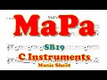*SB19 - MaPa | Music Sheet | Play Along for C Instruments