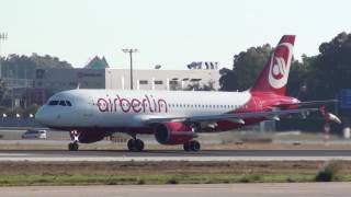 Air Berlin Airbus 320 D-ABNV Take Off Malaga LEMG